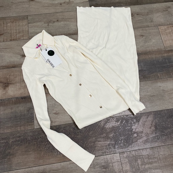 NWT GAUGE81 ribbed knit Ruby dress in ivory - Picture 5 of 8